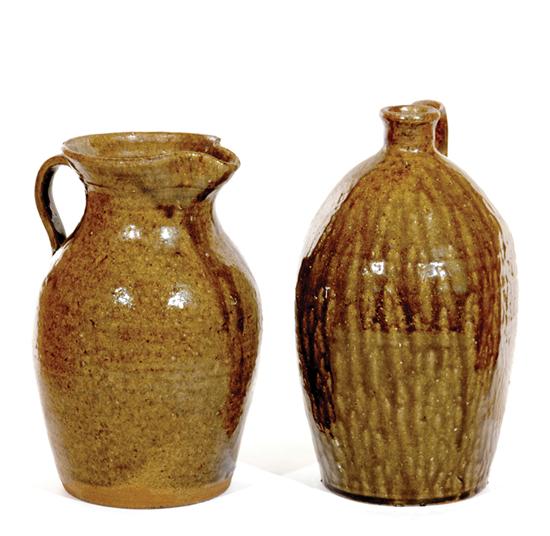 Southern stoneware pitcher and