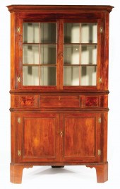 SOUTHERN WALNUT CORNER CUPBOAR