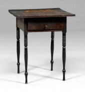 Southern walnut one-drawer tab