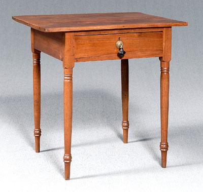 Southern walnut one-drawer table,