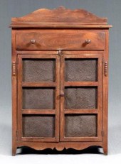 Southern walnut pie safe, arch