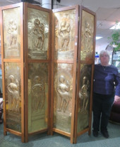 SOUTHWEST ASIAN FOUR PANEL SCR