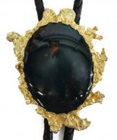 SOUTHWEST GOLD-TONE BLOODSTONE