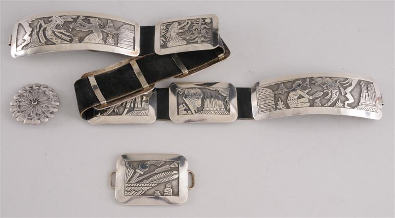 SOUTHWEST INDIAN SILVER-MOUNTED