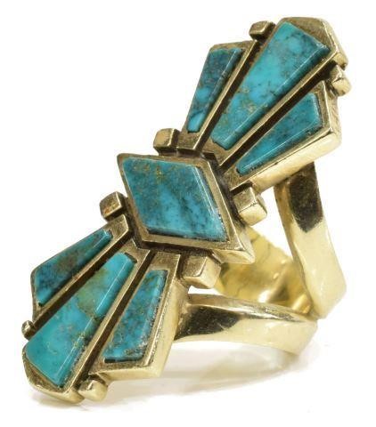SOUTHWEST LUIS MOJICA 14KT GOLD &