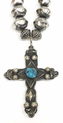 SOUTHWEST SILVER CROSS PENDANT