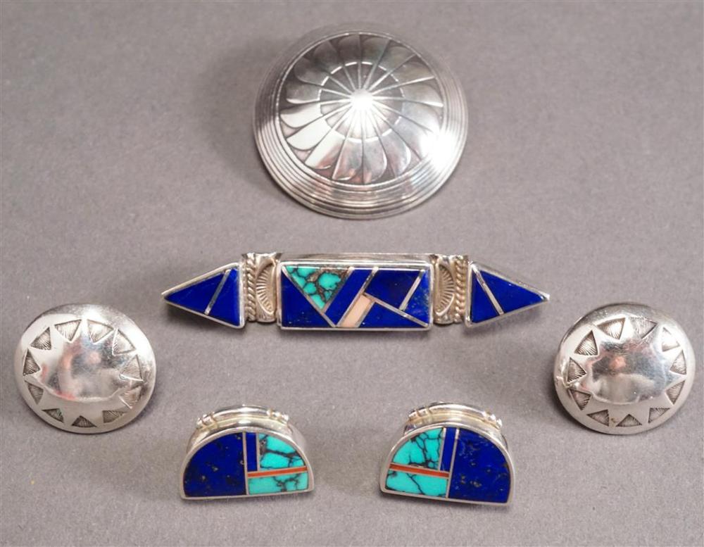SOUTHWEST STERLING SILVER BROOCH,