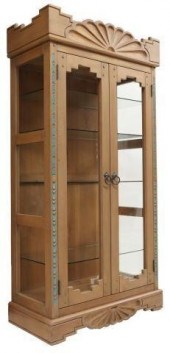 SOUTHWEST STYLE PAINTED VITRIN