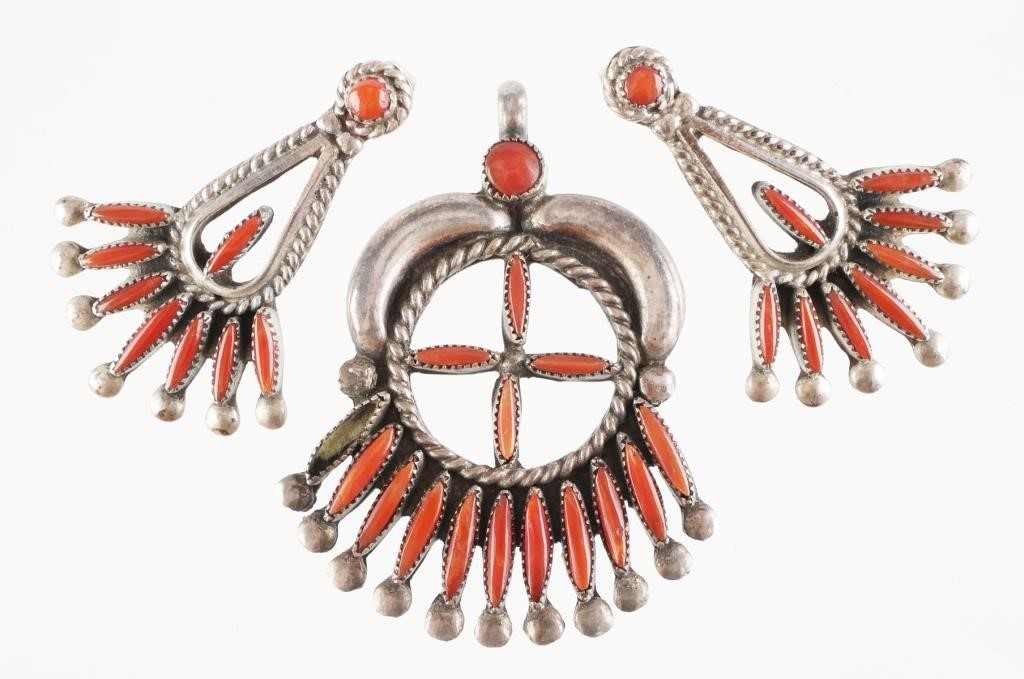 SOUTHWEST ZUNI PENDANT AND