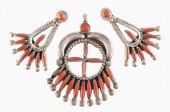 SOUTHWEST ZUNI PENDANT AND EAR