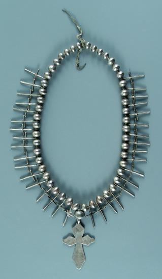 Southwestern silver necklace, 34