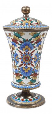 SOVIET CLOISONNE ENAMEL AND GI