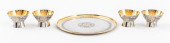 SOVIET SILVER GILT NIELLO VODK