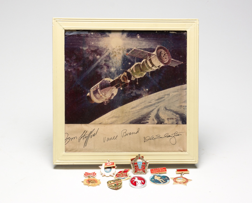 SOYUZ PRINT SIGNED BY AMERICAN