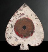 SPADES PLAYING CARD SUIT IRON