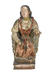 SPANISH 18TH CENTURY WOOD POLY