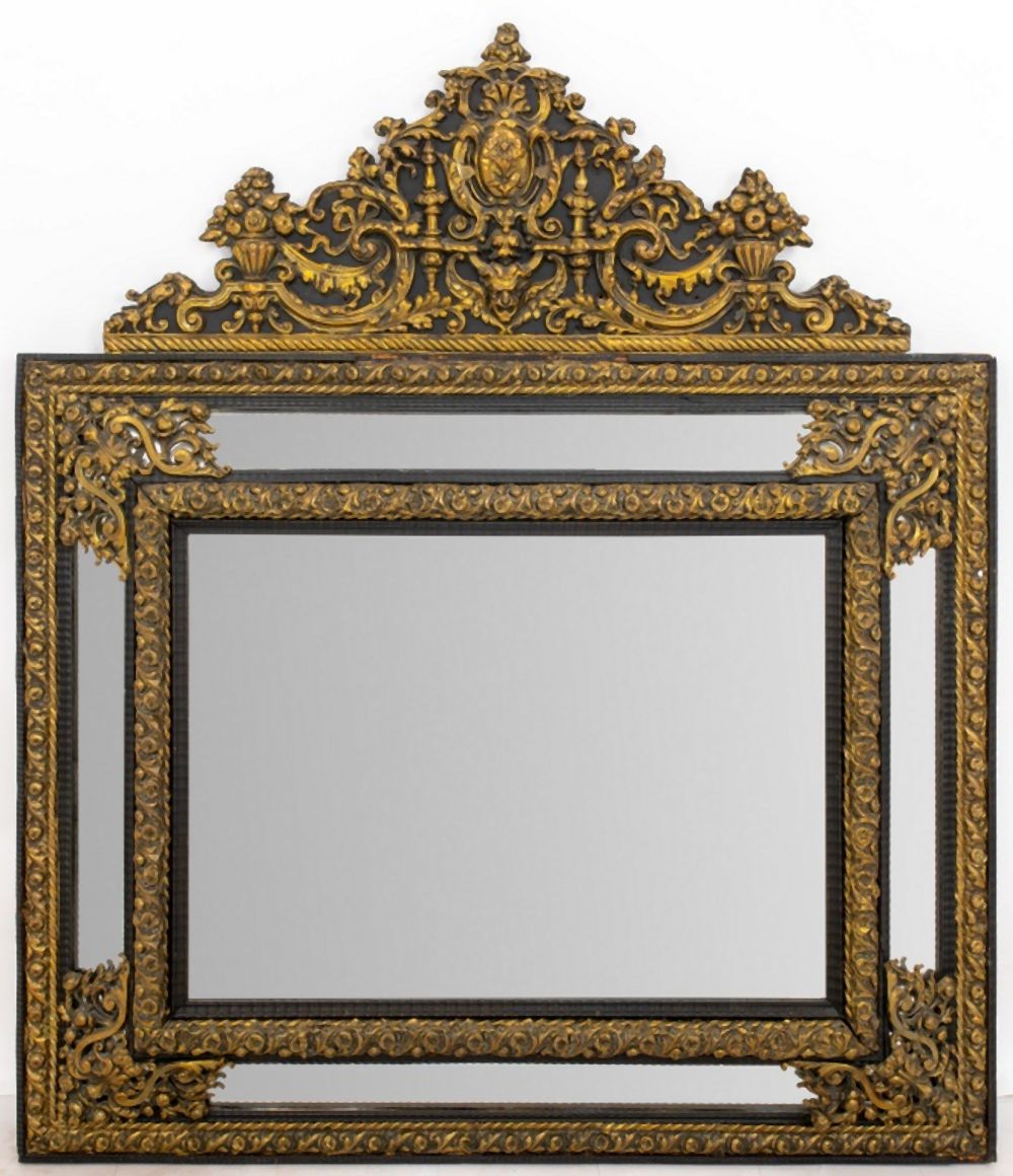 SPANISH BAROQUE STYLE BRASS BEVELED