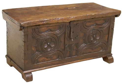 SPANISH BAROQUE STYLE CARVED OAK