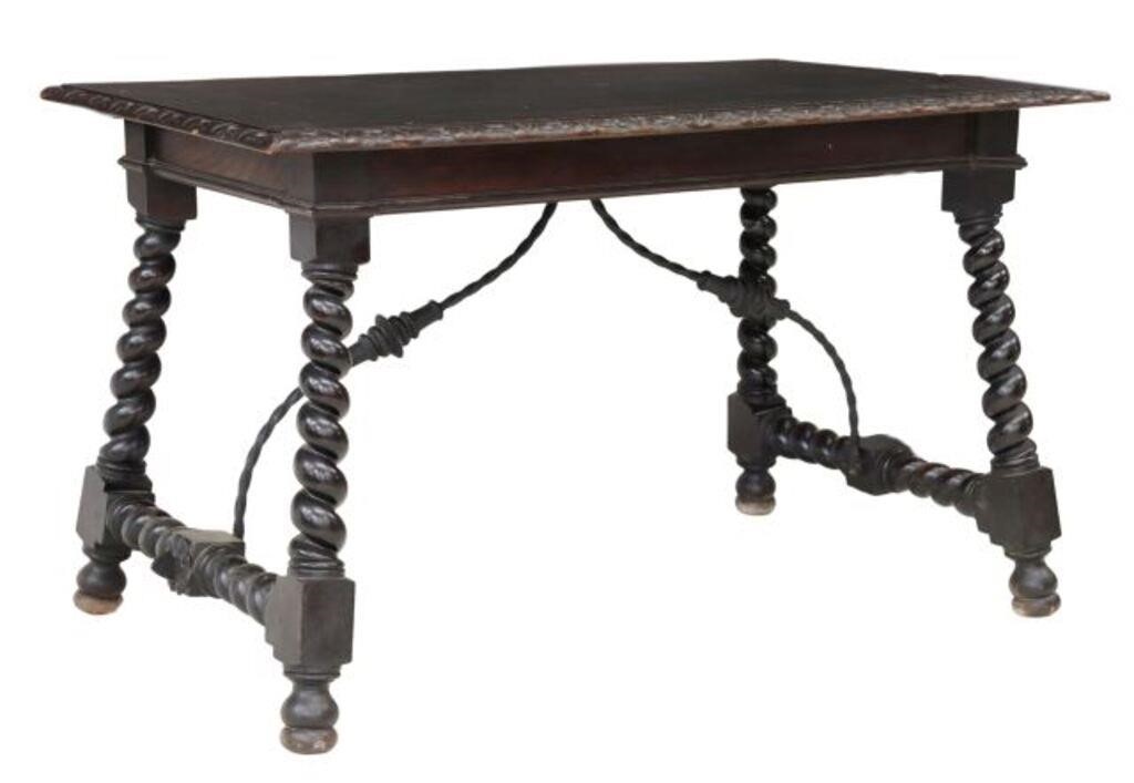 SPANISH BAROQUE STYLE EBONIZED