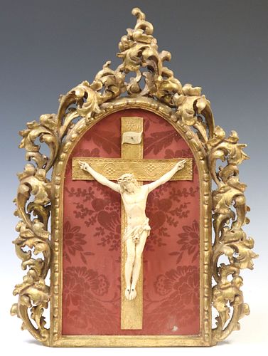 SPANISH BAROQUE STYLE GILTWOOD