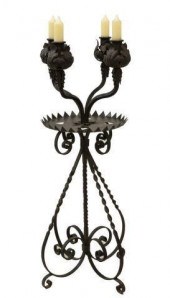 SPANISH BAROQUE STYLE IRON FLO