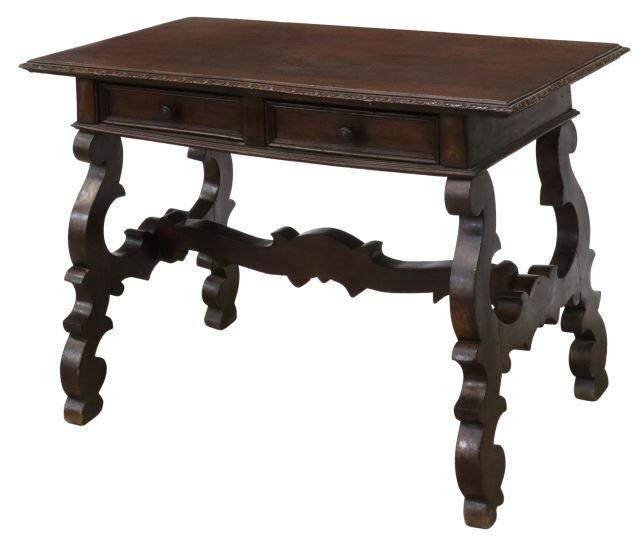 SPANISH BAROQUE STYLE LIBRARY TABLE
