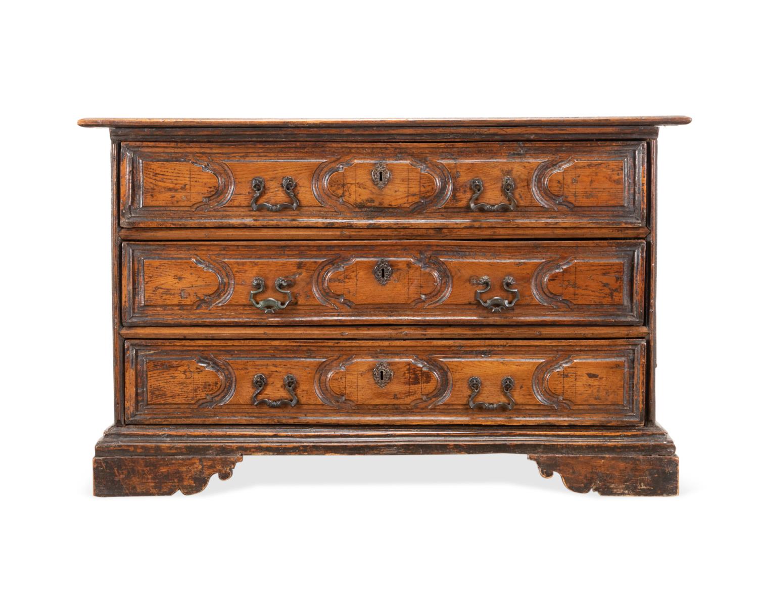 SPANISH BAROQUE STYLE OAK CHEST