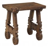 SPANISH BAROQUE STYLE OAK SING