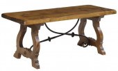 SPANISH BAROQUE STYLE WALNUT &