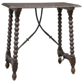 SPANISH BAROQUE STYLE WALNUT &