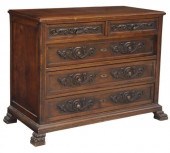 SPANISH BAROQUE STYLE WALNUT C