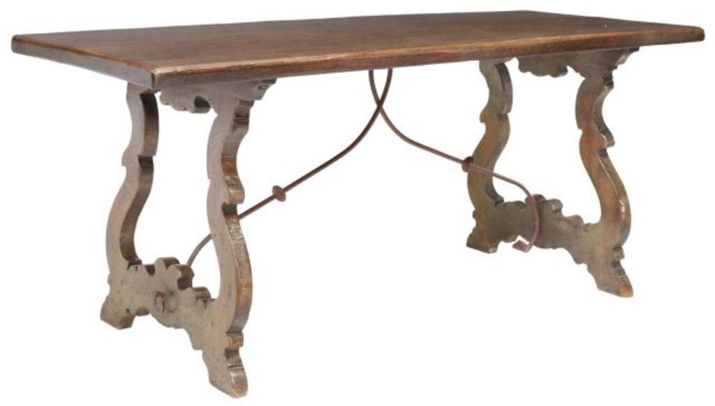 SPANISH BAROQUE STYLE WALNUT DINING