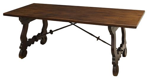 SPANISH BAROQUE STYLE WALNUT DINING