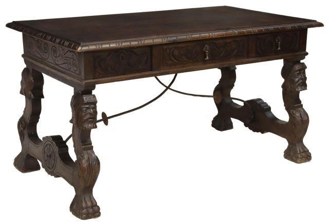 SPANISH BAROQUE STYLE WALNUT