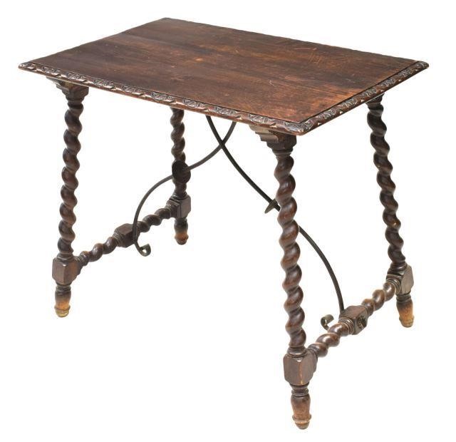 SPANISH BAROQUE STYLE WALNUT SIDE