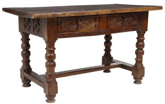 SPANISH BAROQUE STYLE WALNUT
