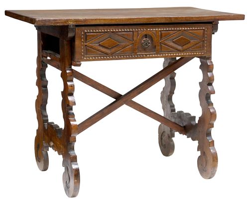 SPANISH BAROQUE STYLE WALNUT