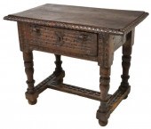 SPANISH BAROQUE STYLE WALNUT W
