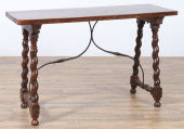 SPANISH BAROQUE WALNUT & IRON
