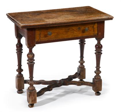Spanish Baroque walnut side table