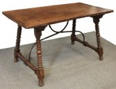 SPANISH BAROQUE WALNUT TRESTLE