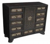 SPANISH BONE-INLAID EBONIZED P