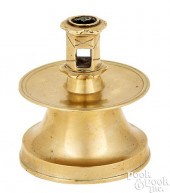 SPANISH BRASS CAPSTAN CANDLEST