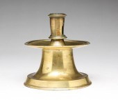 SPANISH BRASS CAPSTAN CANDLEST