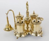 SPANISH BRASS STANDISH, CIRCA