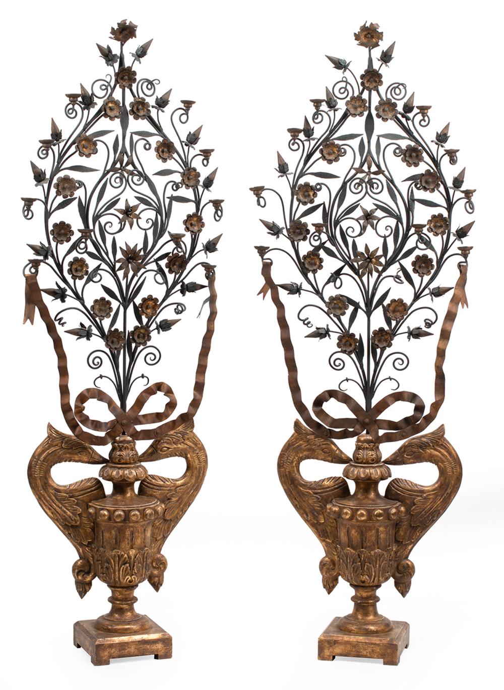 SPANISH CARVED GILTWOOD, WROUGHT