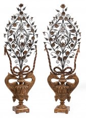 SPANISH CARVED GILTWOOD, WROUG