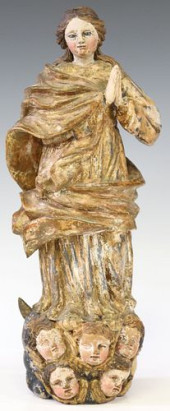 SPANISH CARVED RELIGIOUS SANTO