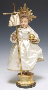SPANISH CARVED SANTO FIGURE CH