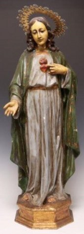 SPANISH CARVED SANTO IMMACULAT